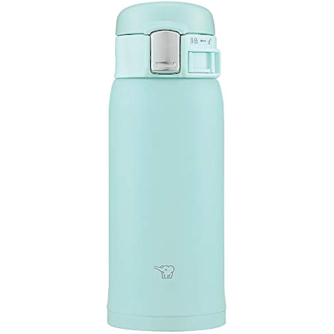 Zojirushi SM-SF36-AM Water Bottle, Direct Drinking [One-touch Open] Stainless Steel Mug, 12.2 fl oz (360 ml), Mint Blue