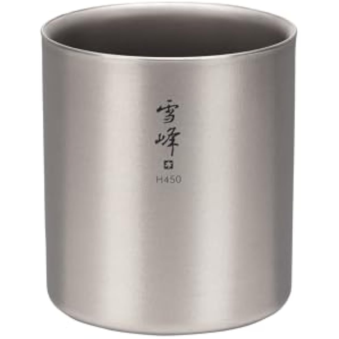 Snow Peak Titanium Double Wall Stacking Mug H450, Lightweight Insulated Mug for Home, Camping & Outdoors