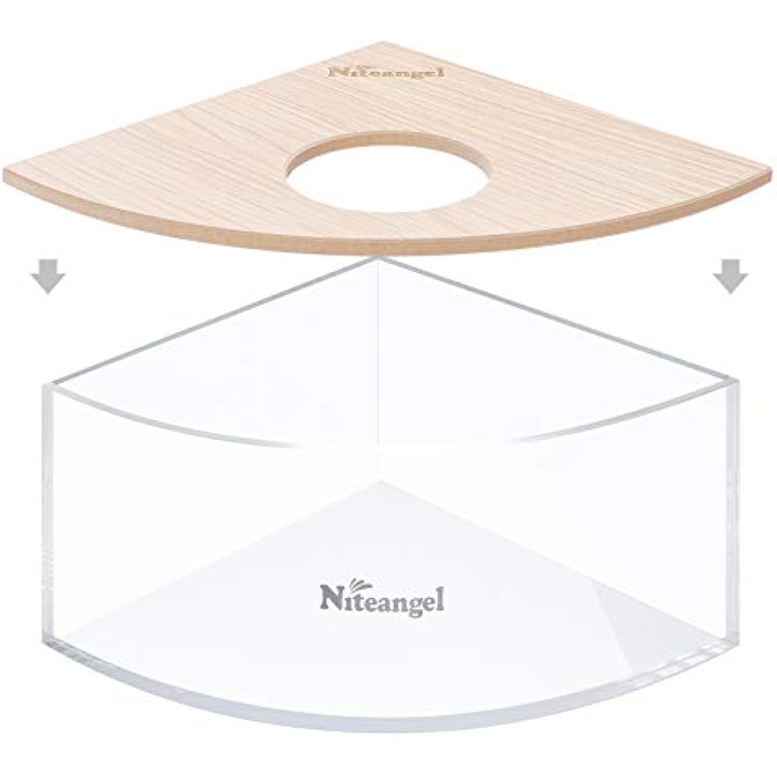 Niteangel Small Animal Sand-Bath Box - Acrylic Critter's Sand Bath Shower Room & Digging Sand Container for Hamsters Mice Lemming Gerbils or Other Small Pets