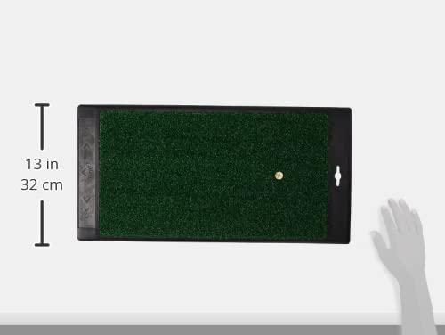Callaway FT Launch Zone Golf Hitting Mat with Rubber Backing Golf Putting Mat, Green, 1' x 2'