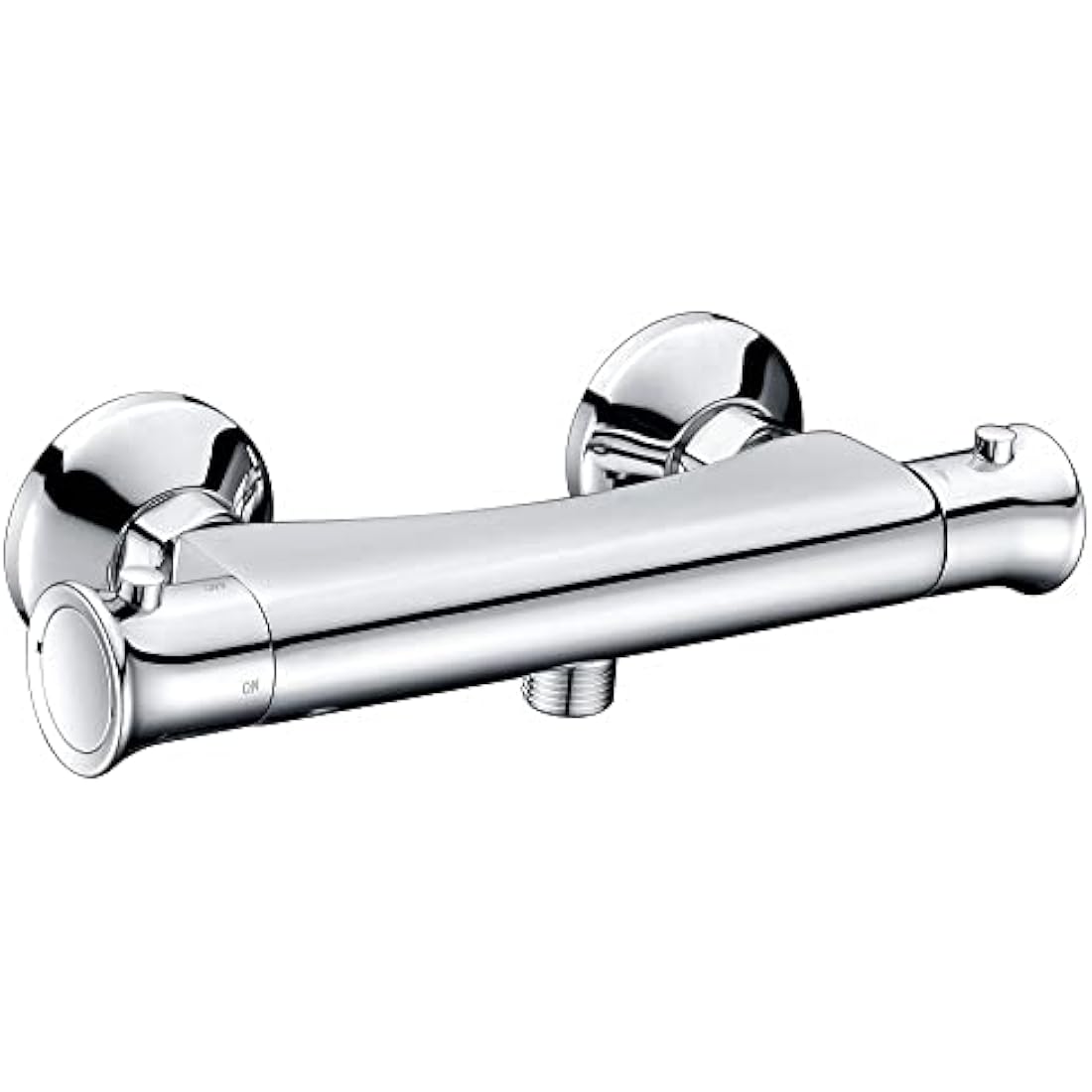 VeeBath Thermostatic Shower Bar Mixer Chrome Finish with Modern Design, Made with Durable Brass, Diverter Valve Shower Fixing Kit, Shower Accessories for Bathroom