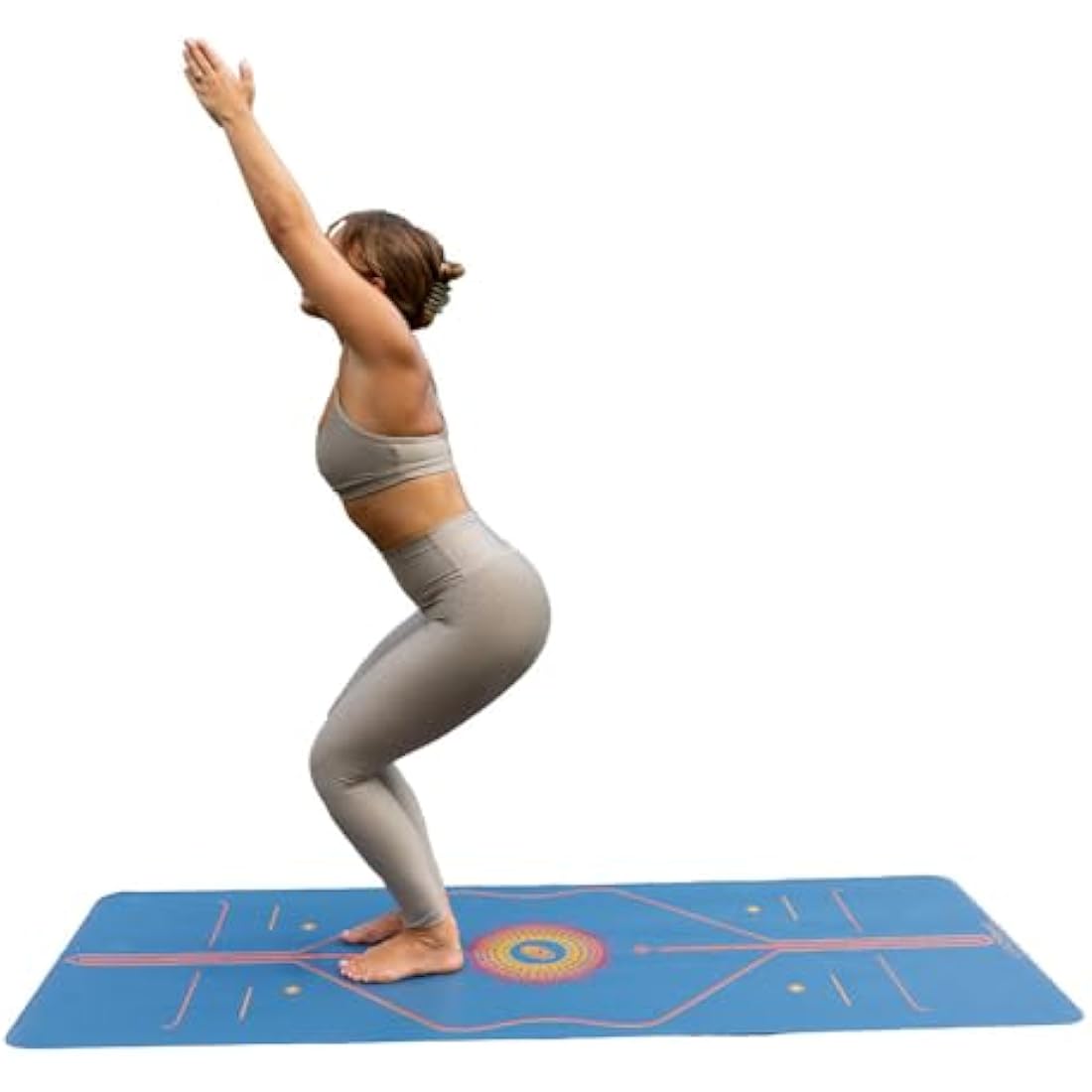 Liforme Printed Yoga Mat Collection - Free Yoga Bag, Patented Alignment System, Warrior-like Grip, Non-Slip, Eco-friendly, Sweat-resistant, Long, Wide and Thick for Comfort