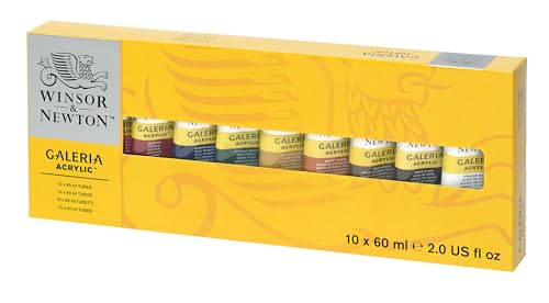 Winsor & Newton, Galeria Acrylic, 10x60ml Tube Set