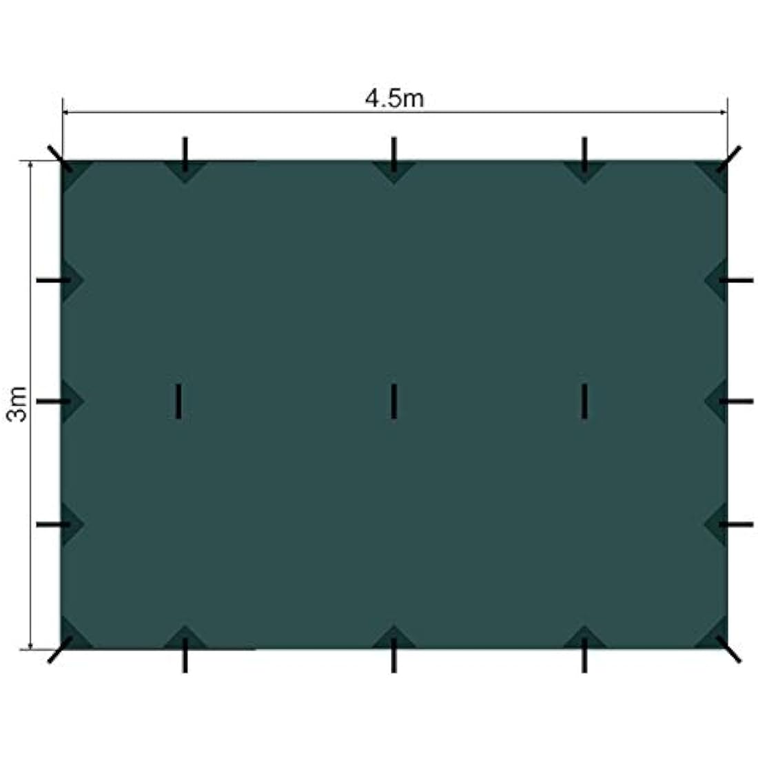 Lomo 4.5m x x3m Tarp Bushcraft Survival Bivi Shelter