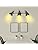 Unikcst LED Spot Lights Black Light Fittings Rotatable 3 Way Retro Spotlights Ceiling E14 240V for Kitchen Living Room Bedroom (No Bulbs)