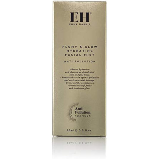 Emma Hardie 90ml Plump & Glow Hydrating Facial Mist, Helps to Boost Hydration & Plumps Fine Lines and Tones Down Redness, Protects Skin from Pollution & Environmental Damage, Vegan & Cruelty Free