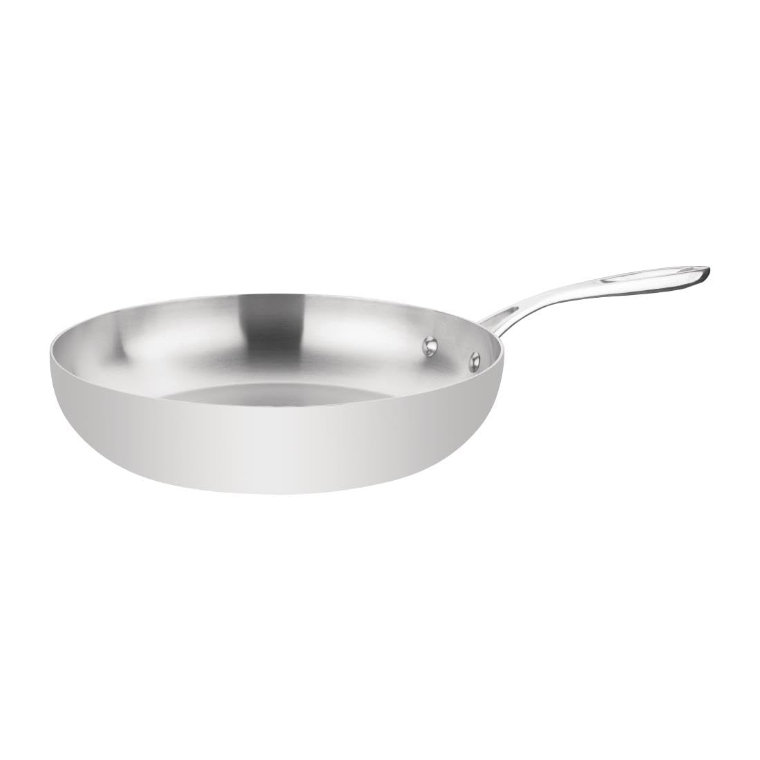Vogue 13305 Nextday Catering Y321 Tri-Wall Frying Pan, Stainless Steel, 280 mm, Silver