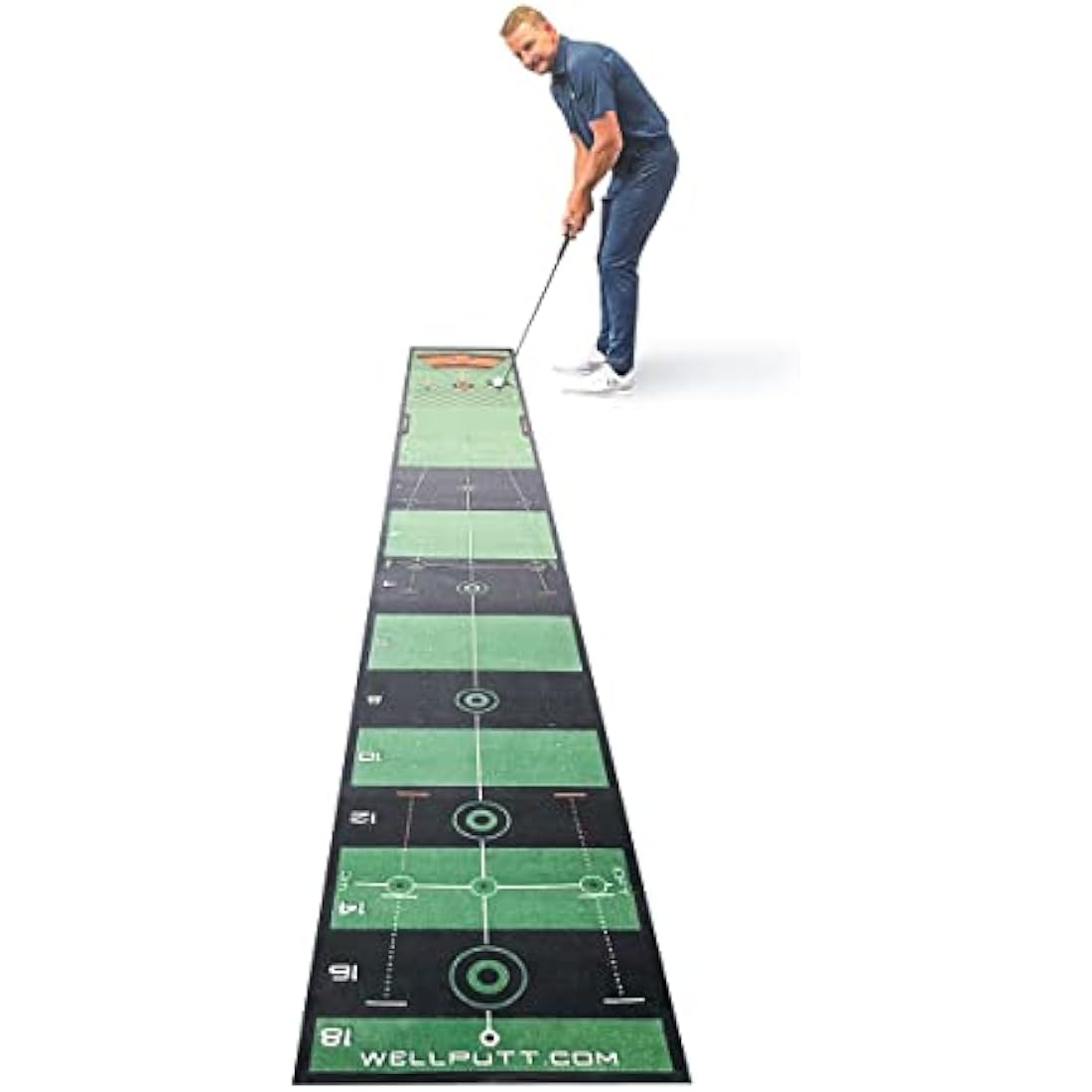 WellPutt Golf High Speed Exercise Mat 100ft