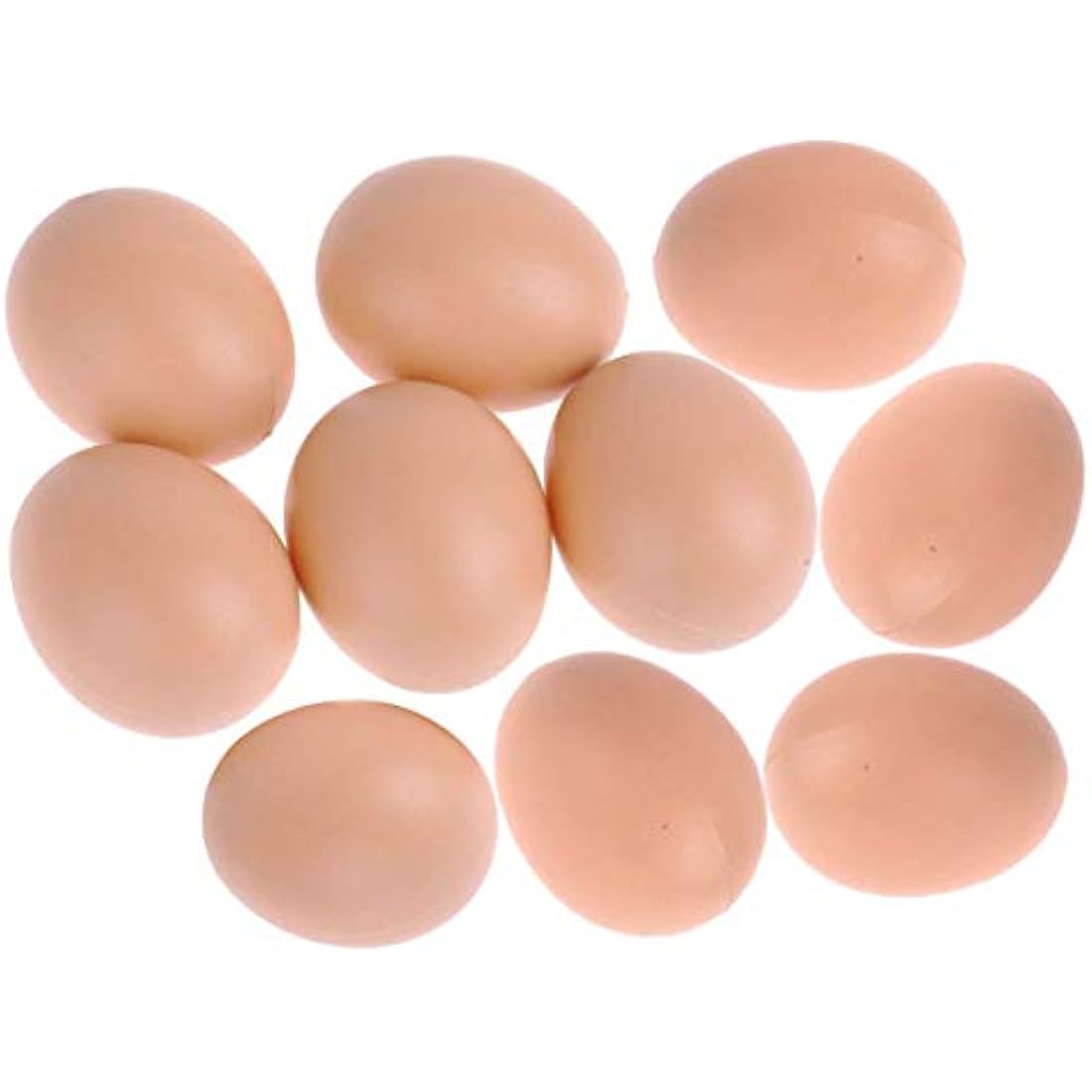 Artificial Plastic Eggs, 20Pcs Fake Chicken Eggs Artificial Nest Eggs Realistic Dummy Eggs Unbreakable Chicken Toy Eggs Encourage Laying&Prevent Eating Decorative Eggs DIY