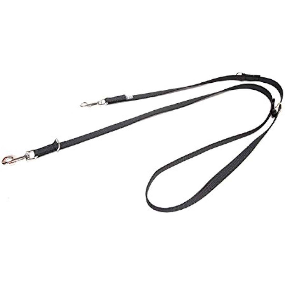 Color & Gray Adjustable Super-Grip Leash, 14 mm x 2,2 m, Black-Gray