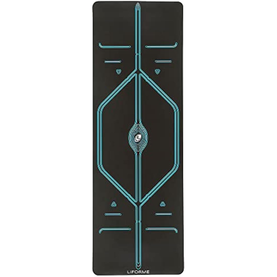 Liforme XL Yoga Mat – Free Yoga Bag Included - Patented Alignment System, Warrior-like Grip, Non-slip, Eco-friendly, sweat-resistant, long, wide, 4.2mm thick mat for comfort