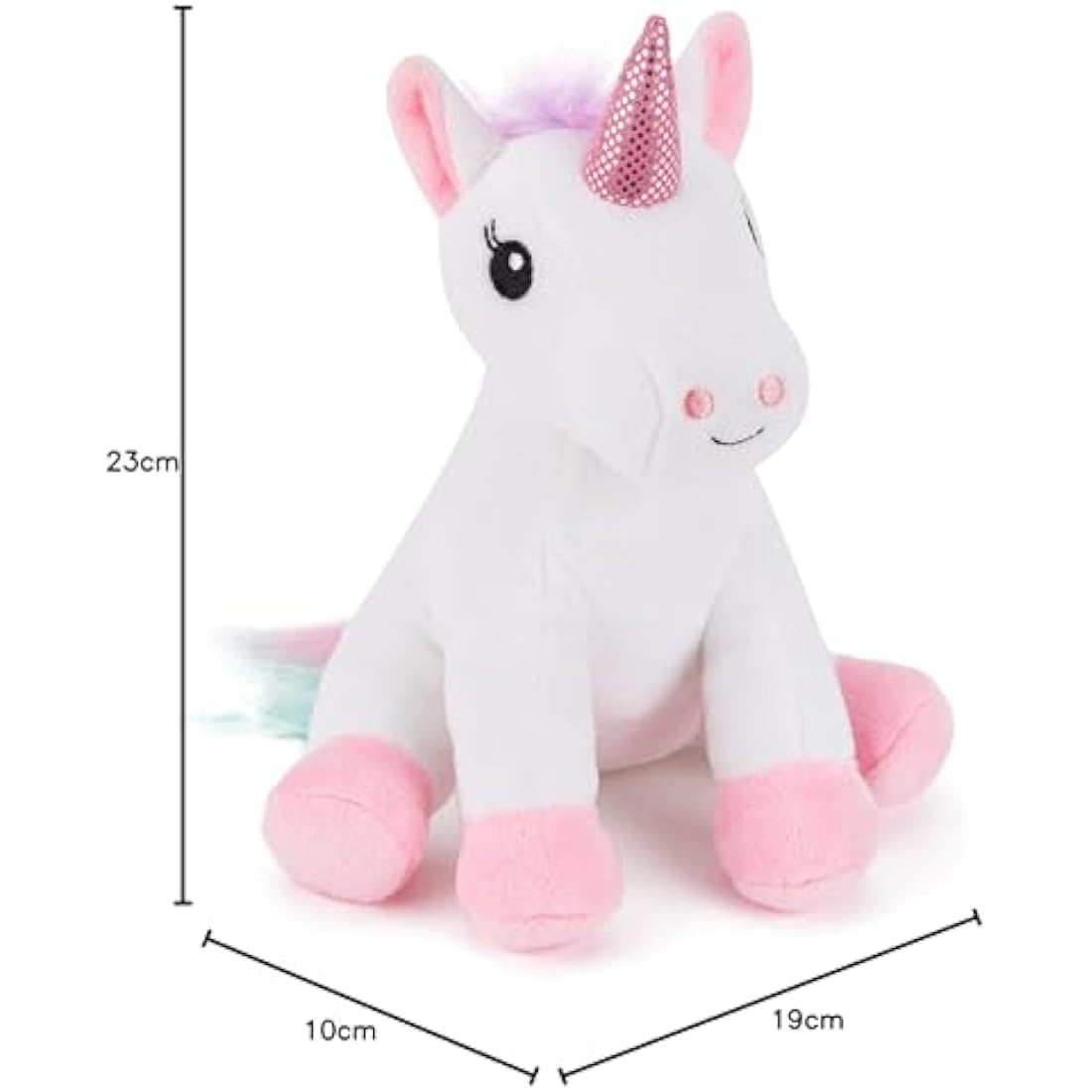 Zappi Co Children's Soft Cuddly Plush Toy Animal - Perfect Perfect Soft Snuggly Playtime Companions for Children (12-15cm /5-6") (Unicorn)