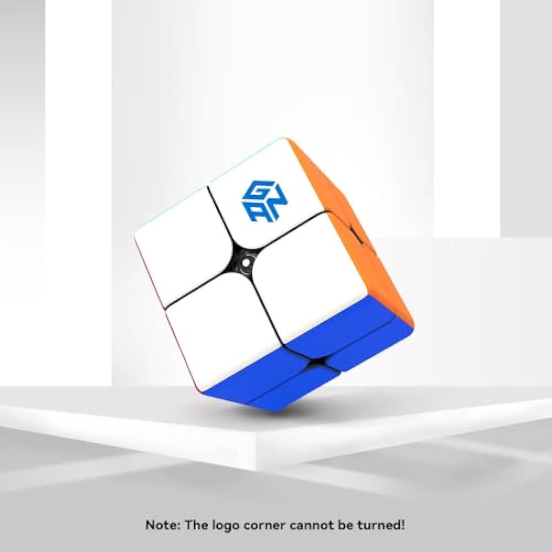 GAN 249 V2 Speed Cube, 2x2 Magic Cube Profession 2 by 2 Stickerless Cube, Fast Smooth Turning Honneycomb Design IPG Core, Best Gift for Kids & Adults(49mm)