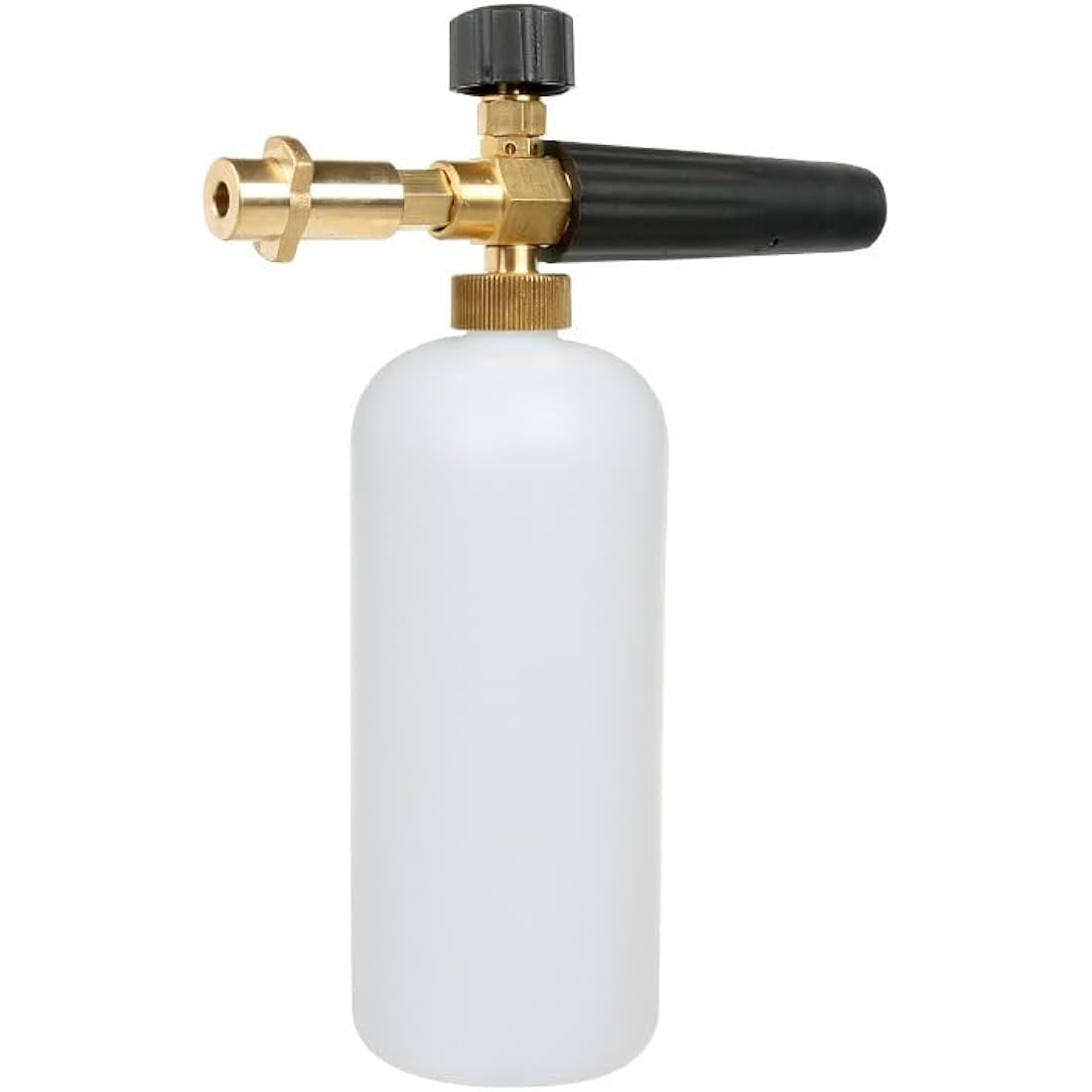YUET Snow Foam Gun Lance Cannon Pressure Washer 1 L Jet Bottle Adjustable Soap Generator Pot Dispenser Foamer Hose with Sprayer Nozzle for Karcher K2 K3 K4 K5 K6 K7 Kärcher Series (Brass Connector)