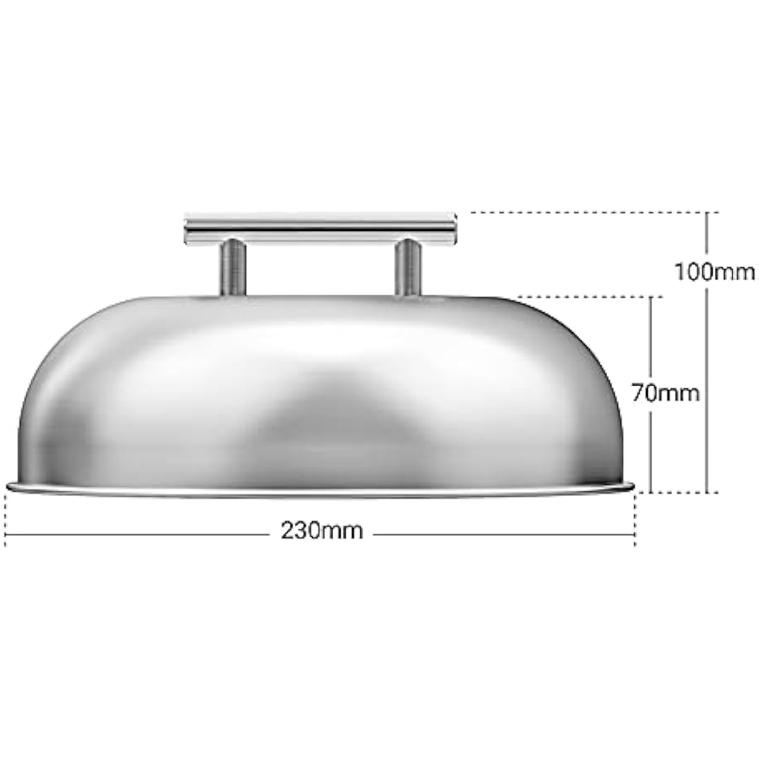 onlyfire Round Basting Cover/Cheese Melting Dome,BBQ stainless steel Steaming Cover for Flat Top Griddle Grill and other Grills, Smokers