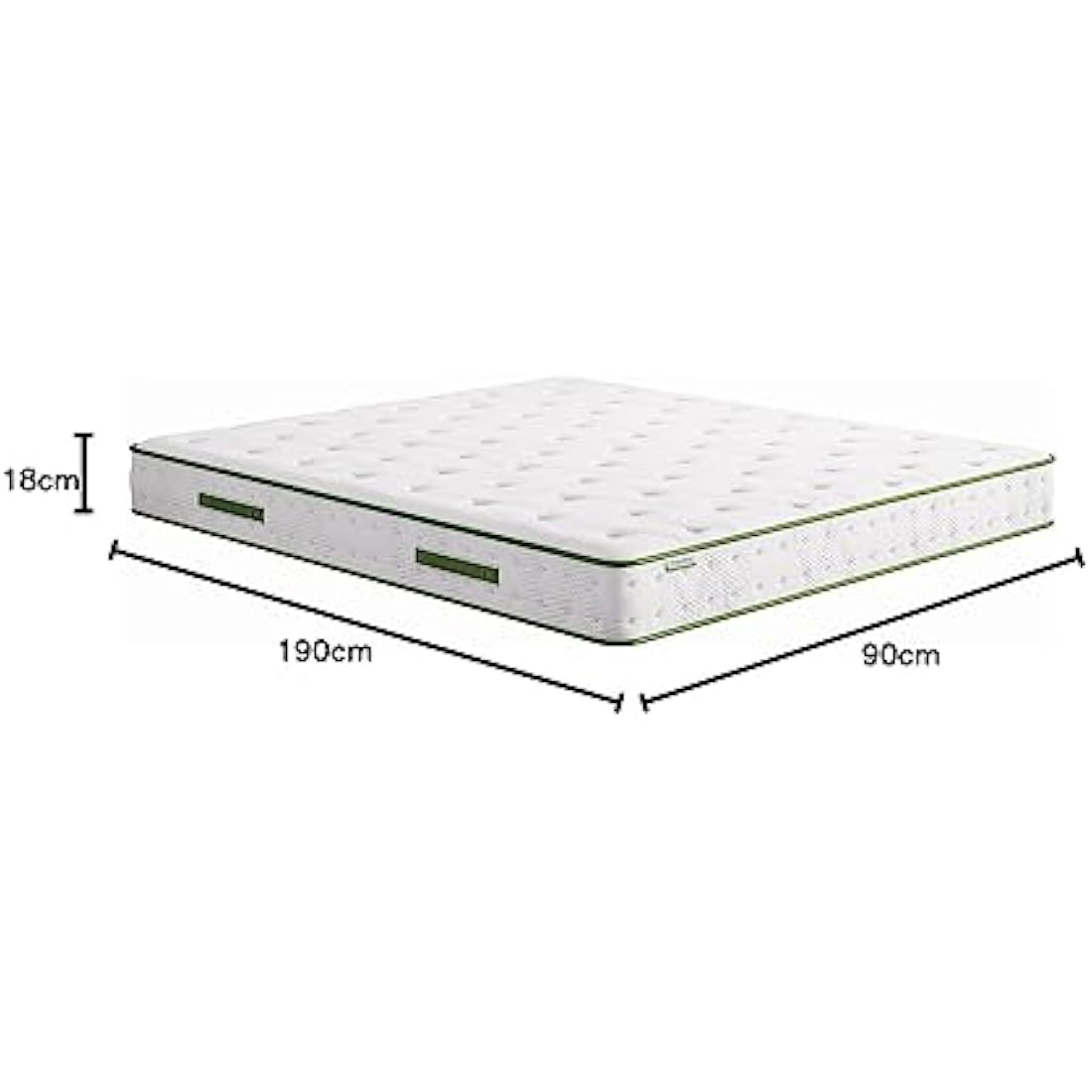 Novilla Gel Memory Foam Pocket Sprung Mattress, 7 Inch Single Mattress Medium Firm, 3FT Hybrid Mattress with Skin-friendly Oeko-tex Fabric and Breathable CertiPUR-US Foam 90x190x18cm