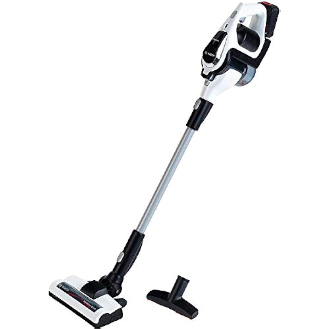 Theo Klein 6812 Bosch Unlimited Vacuum Cleaner I Battery-Powered Vacuum Cleaner with Suction and Sound Function I Dimensions: 16 cm x 16 cm x 80 cm I Toy for Children Aged 3 Years and Up