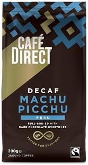 Cafédirect Decaf Machu Picchu Fairtrade Ground Coffee 200 g (Pack of 6)