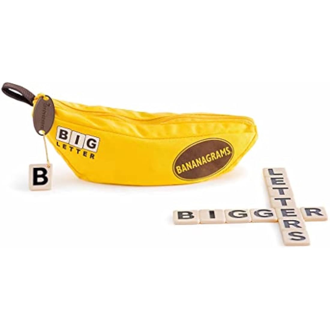 BANANAGRAMS | Bananagrams Big Letter | Word Game | Ages 7+ | 1-8 Players | 10+ Minutes Playing Time