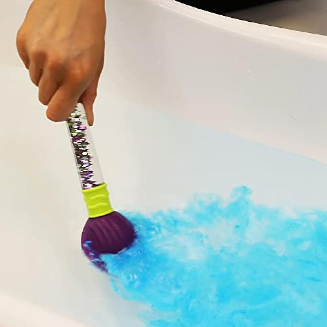 Zimpli Kids - Baff Bombz Magic Brush, 4 x Bath Bombs, Magically Paint your Bath Water, Pocket Money Creative Toy for Children, Birthday Gifts for Boys & Girls , Moisturising Fizzers