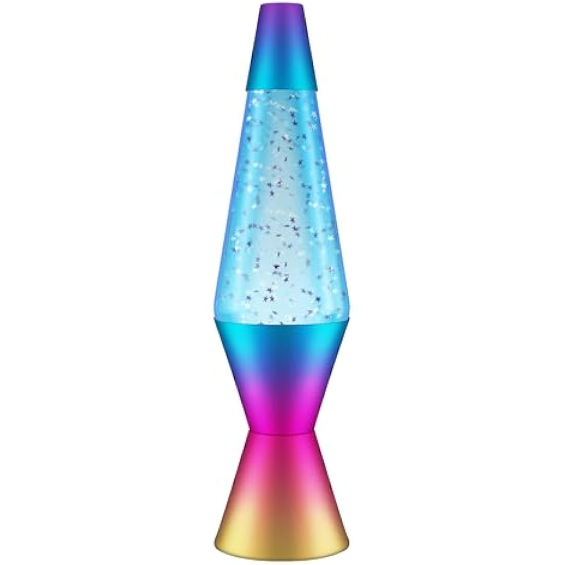 Lava Lamp 2456, Chrome Star Glitter, Clear Liquid, Decorative Base and Cap, Original 14.5 inch LAVA® Motion Lamp to Illuminate Your Mood, Green