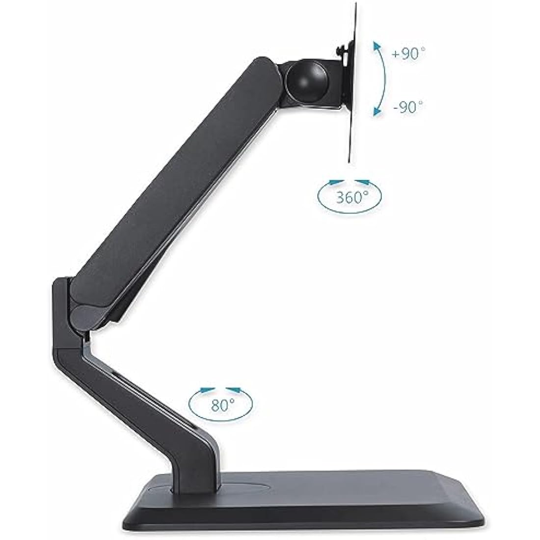 PureMounts Touchscreen Mount for Monitors with 43-81 cm (17-32 Inches) VESA 75 x 75 to 100 x 100 Fully Moveable Maximum Load 10 kg Black