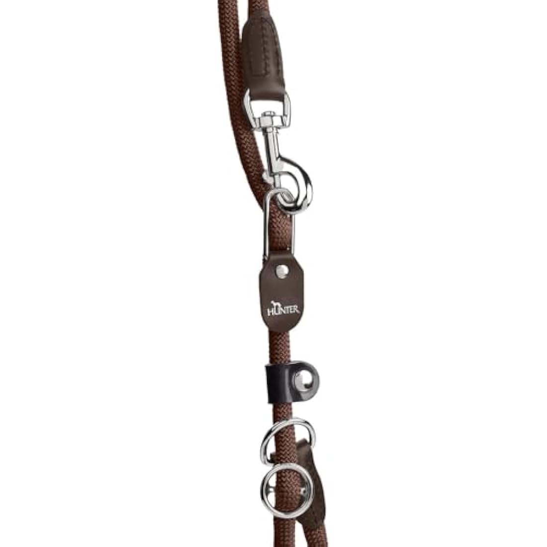 Hunter Freestyle Retriever Leash, 10 mm Diameter x 260 cm Length, Brown
