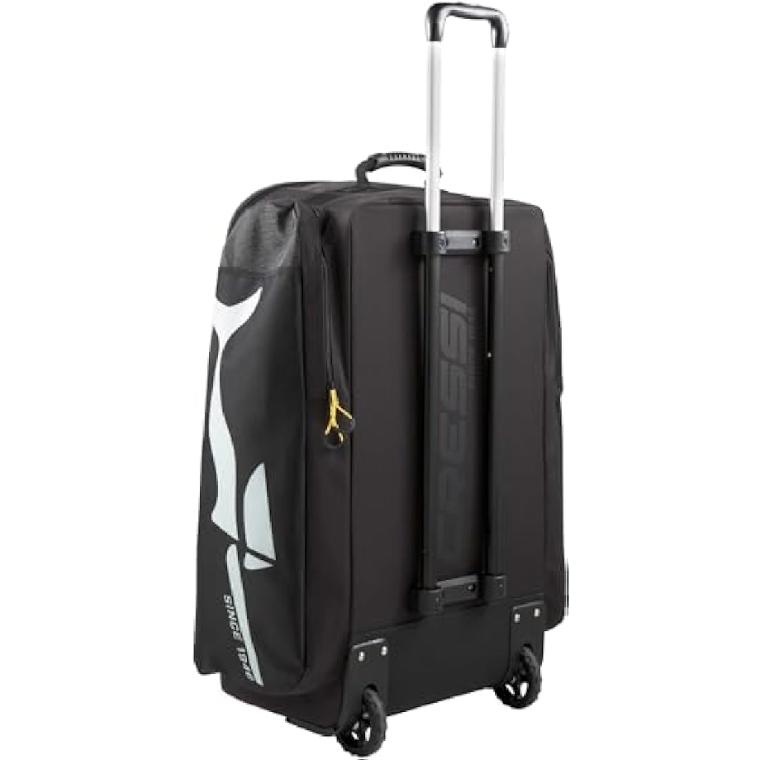 CRESSI Moby 3 Trolley Bag Black/Yellow 100 L - Robust and Spacious Trolley Bag Ideal for Sporting Activities and Travel, Black/Yellow, 100 L, Unisex