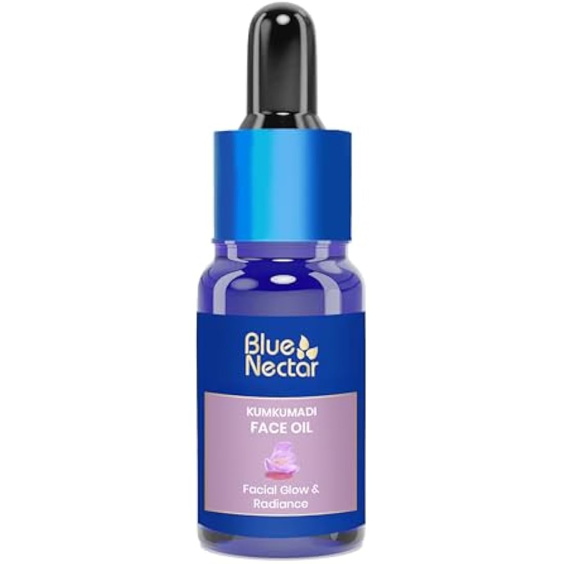 Blue Nectar Pure Kesar & Manjistha, Saffron & Indian Madder Face Oil - Original Indian Kumkumadi Oil for Face | Ancient Glow Serum for Brighter Skin & Instant Hydrating Serum (26 Herbs, 10ml)