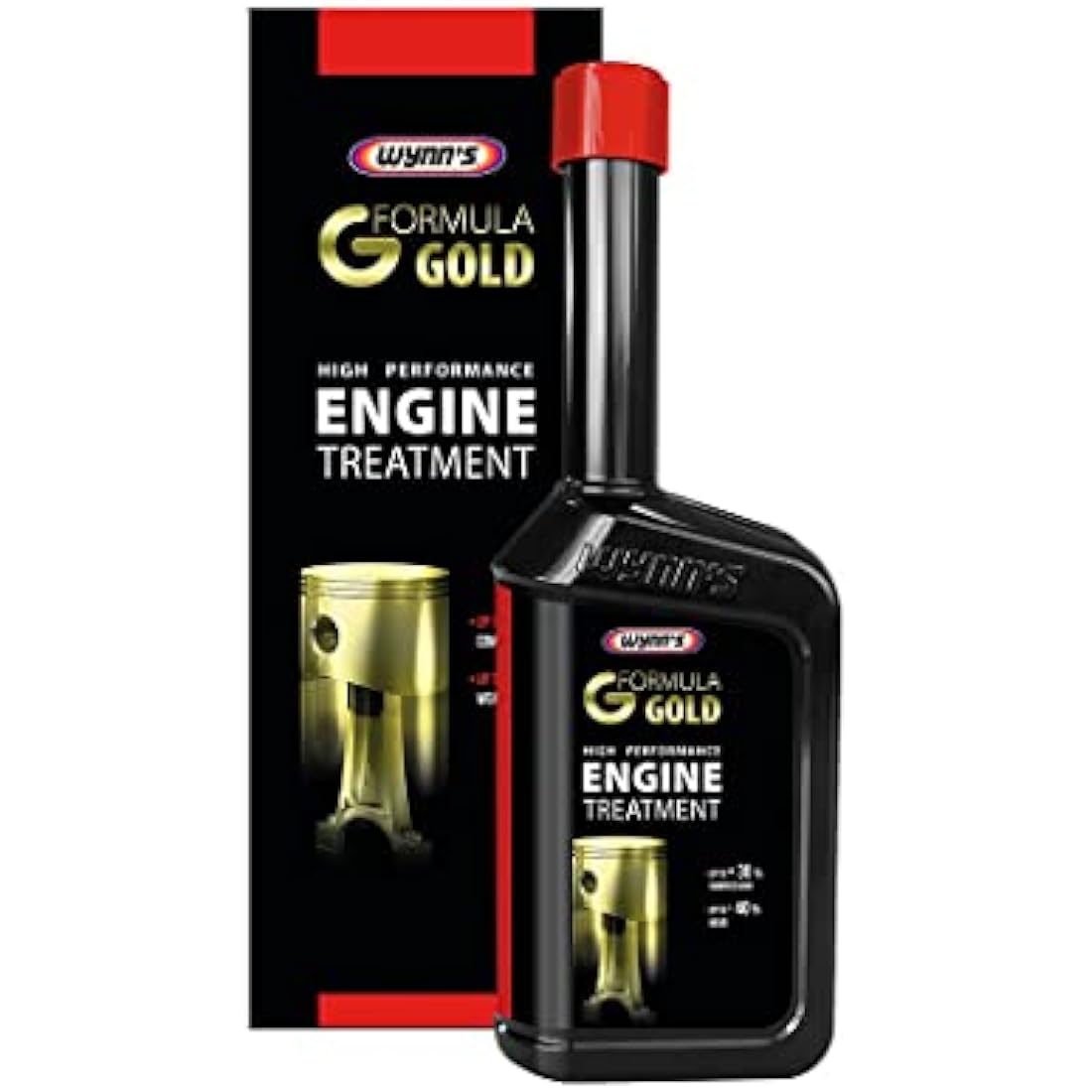 WYNNS Formula Gold Engine Oil Treatment - Improves Compression & Reduces Wear - Enhances Oil Viscosity & Cleans Engine Internally - 500ml