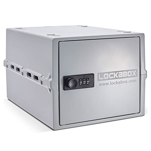 Lockabox One Opal White | Premium Lockable Storage Box | 10 Litre Combination Lock Box For Food, Medicine & Home Safety | BPA-Safe