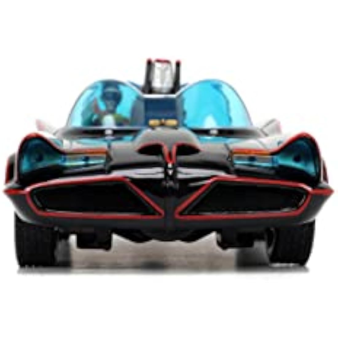 DC Comics 1:24 Classic TV Series Batman Batmobile Die-Cast Car & 2.75" Batman, Robin, Penguin, & The Joker Figures