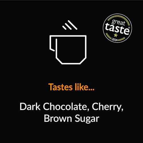 Rounton Coffee Roasters | 1kg DECAF COFFEE BEANS | Chemical Free Sparkling Water Decaffeinated Coffee Beans | Freshly Roasted Decaf Coffee Beans | Caffeine Free Espresso | Medium/Dark Roast