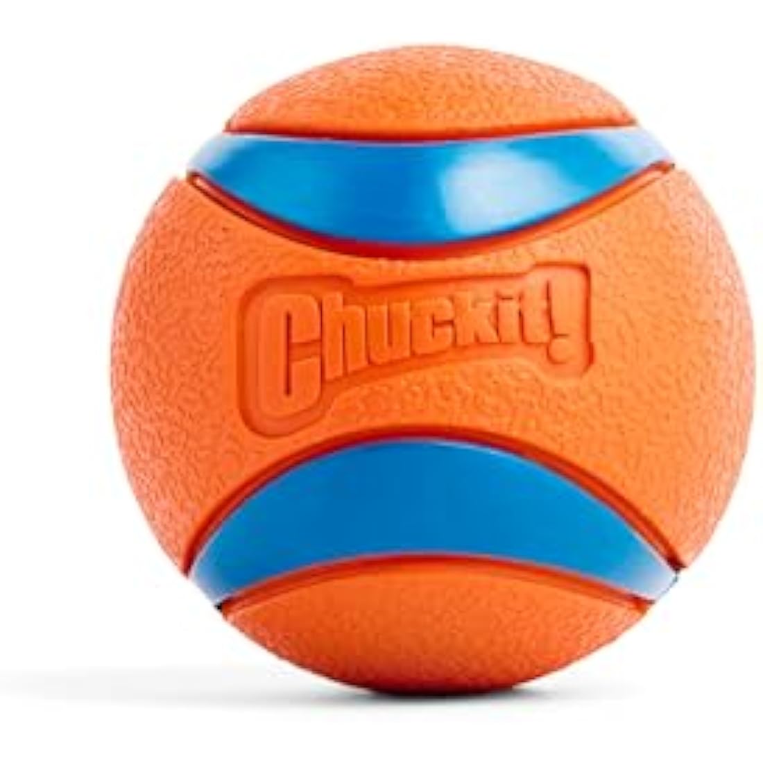 ChuckIt! Ultra Ball Dog Toy Chuckit Bucket Durable Rubber Dog Ball and Bucket High Bounce Floating Chuck It Launcher Compatible Toy Balls For Dogs with Carrier, 8 Pack, Medium