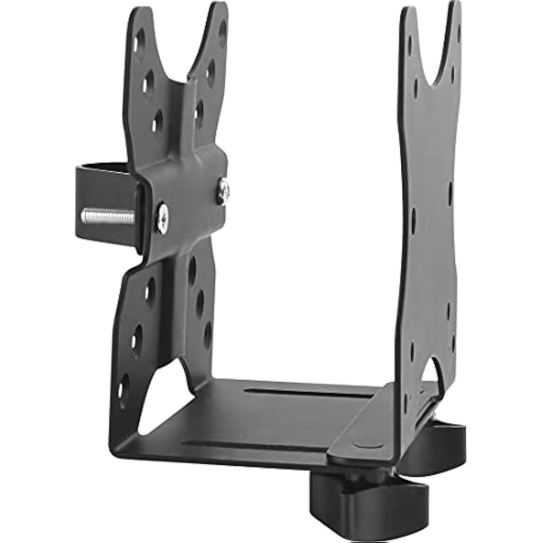 StarTech.com Thin Client Mount - Mini PC VESA Mount - Adjustable .7 to 2.8" - Under Desk Computer Mount - Mac Mini Monitor Mount (ACCSMNT), Black