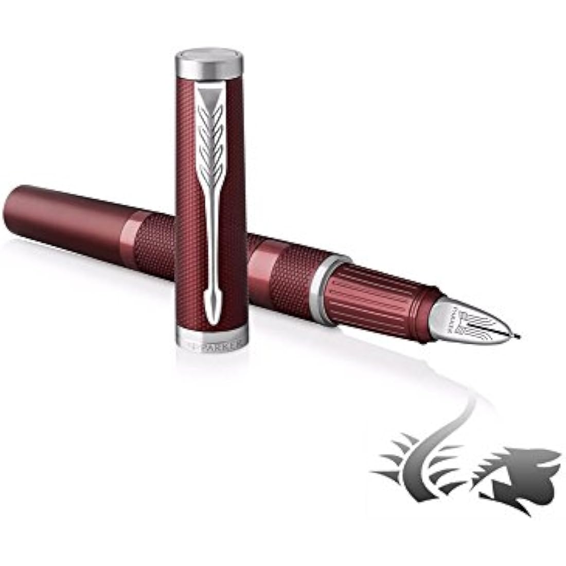 Parker Ingenuity 5th Technology Pen, Fine Point with Black Ink Refill 1972233 - Deluxe Deep Red