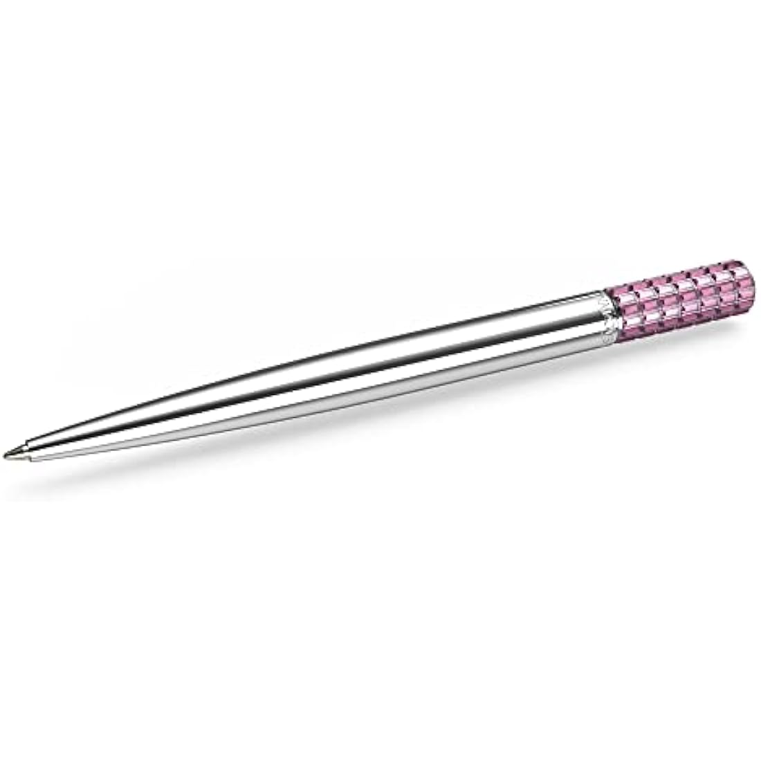 Swarovski Lucent Ballpoint Pen, Glittering Pink Crystals in a Chrome Setting, from the Lucent Collection