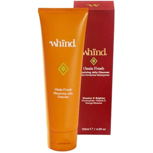 whind Facial Cleanser - Oasis Fresh Vitamin C Face Cleanser with Niacinamide to Hydrate, Brighten and Remove Make Up. Moisturizing Face Wash for Women. All Skin Types, 120ml