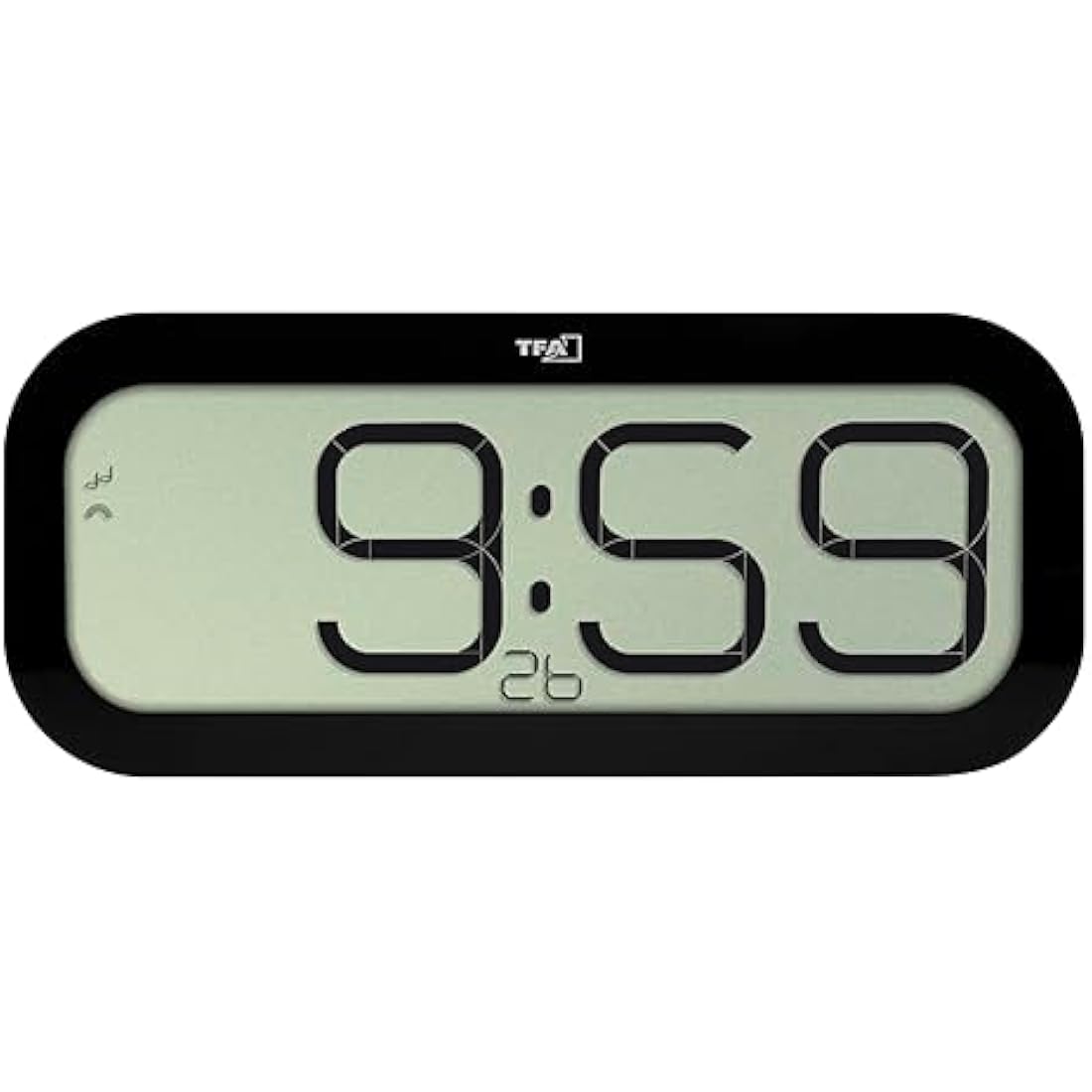 TFA Dostmann – Carillon Bimbam Clock 5 Different Sounds of Cat 60.4514 (Black)