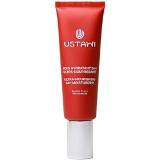 Ustawi Ultra-Nourishing Moisturiser to Brighten Skin with Vitamin C, Niacinamide and Brightening Baobab Fruit, for Dry and Very Dry Skin, Long-Lasting Moisture 50ml
