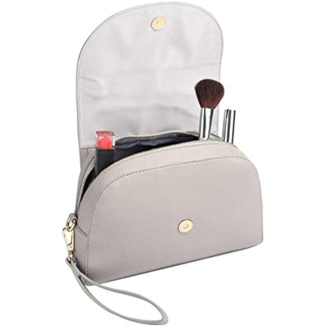 Stackers Taupe Wrap Around Make Up Bag