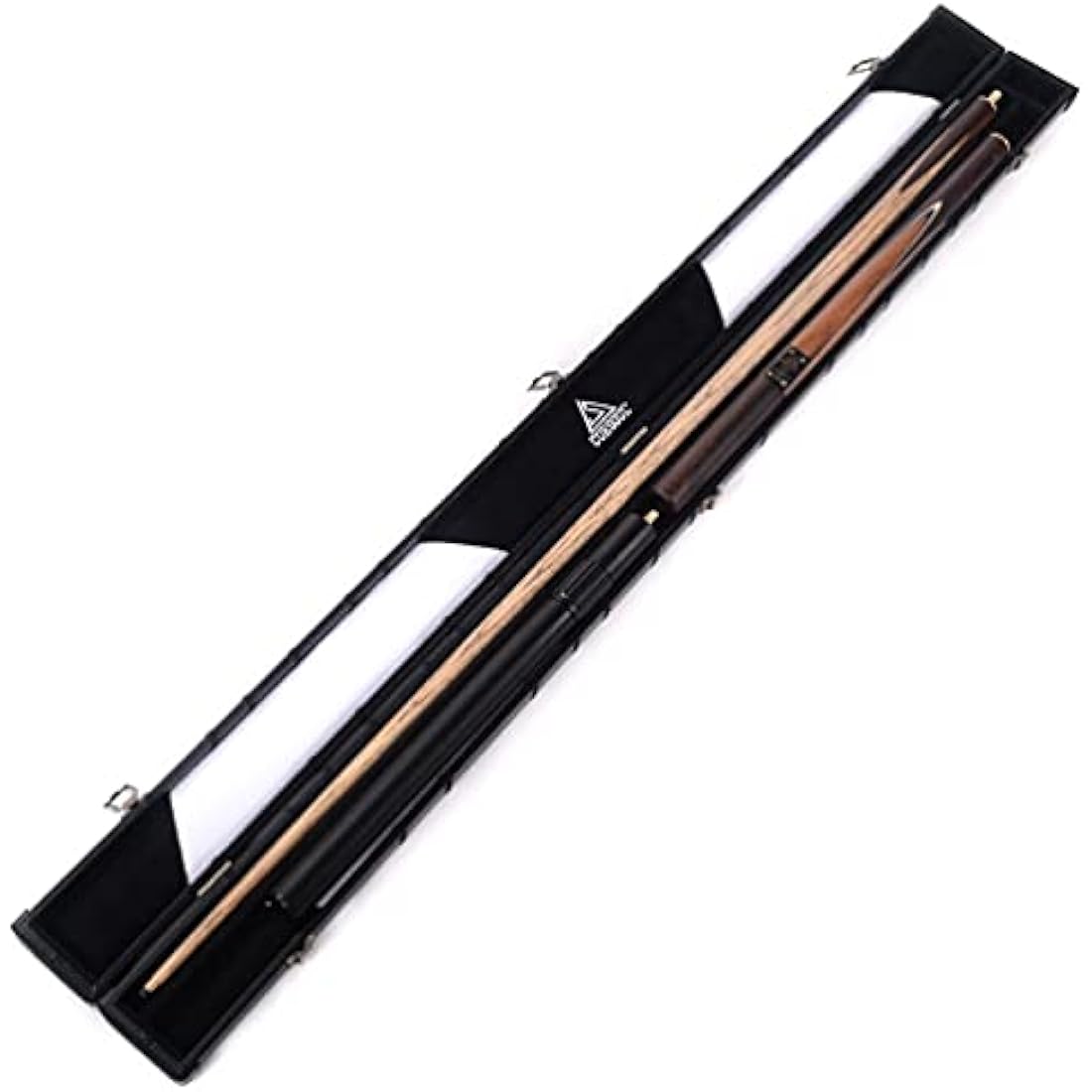 CUESOUL Classic Handmade 57 Inches 18oz Rosewood 3/4 Jointed Snooker Billiard Pool Cue, Rosewood Butts and Aluminum Telescope Extension with Leathertte Protective Case, 9.5mm Tip Snooker Cue Set