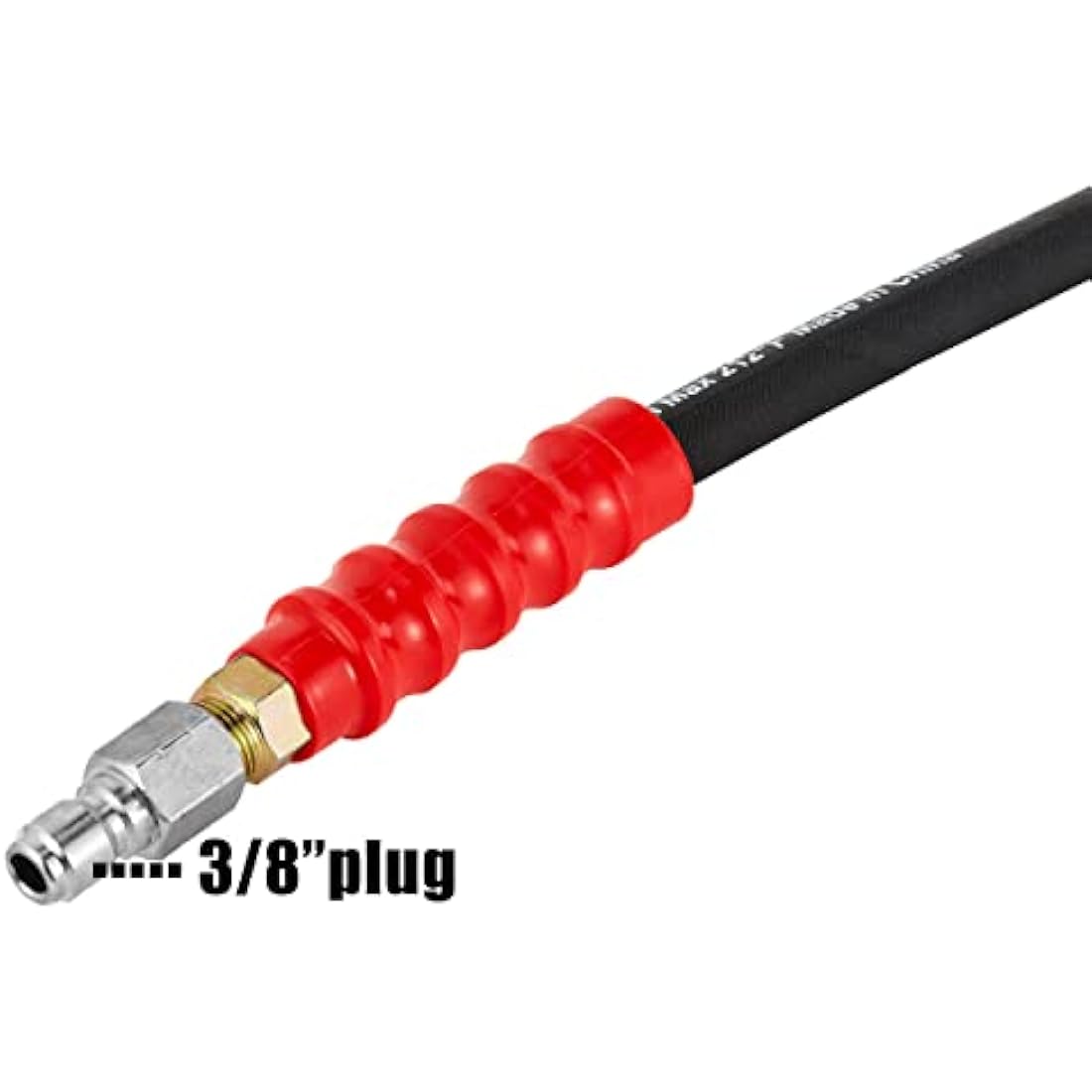 Tool Daily Pressure Washer Hose, 3/8 Inch x 50 FT, Quick Connect, 4000 PSI, High Tensile Wire Braided,Black
