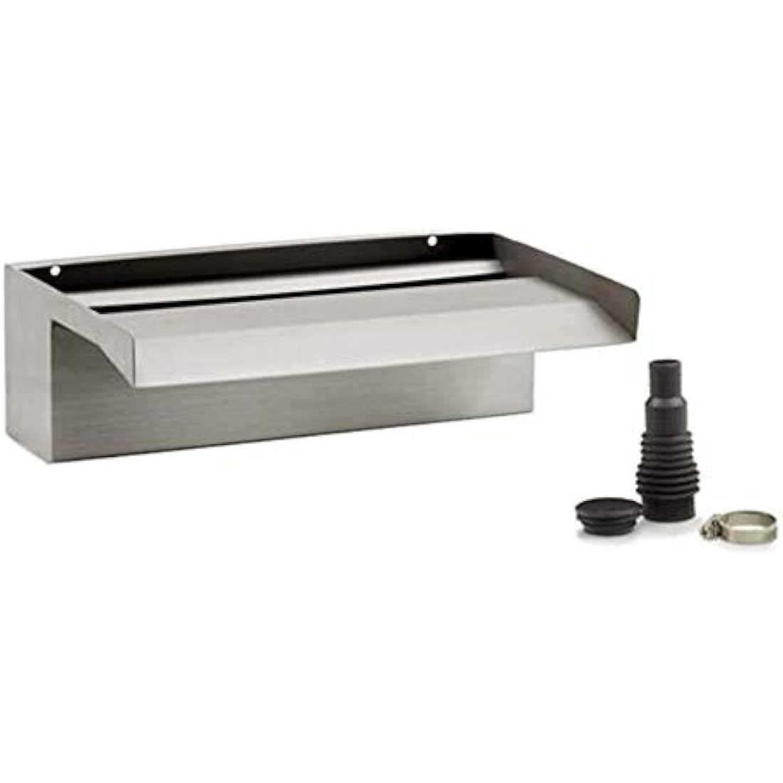 Oase 70771 Waterfall XL 30 - Waterfall 30 cm Wide in Stainless Steel Look for Water Features in the Garden and Outdoor Use, for Mounting on Walls and Walls for Pond, Pool, Fountain, Silver
