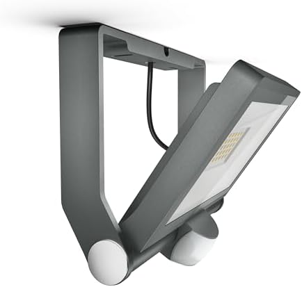 Steinel LED Outdoor Floodlight XLED ONE XL S Anthracite, 180° Motion Detector, 42.6 W, 4200 lm, Warm White, Aluminium