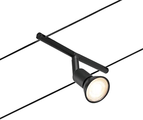 Paulmann 94446 CorDuo Lighting Set - Salt DC, Max 5 x 10 Watt Extendable Wire Cable System Matt Black Plastic GU5.3 Without Bulbs