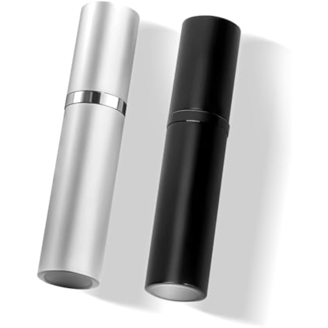 VVGAOGES Perfume Atomiser,Portable Refillable Empty Perfume Spray,Mini Perfume Bottles Empty for Travel 5ml (Black & Silver)