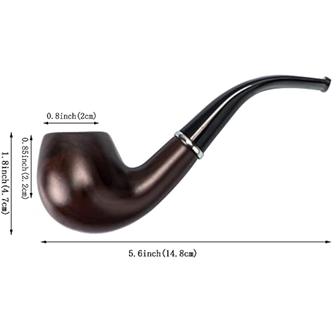 UseeShine Tobacco pipe, handmade wooden Smoking pipe, Cigarettes Cigar Pipes perfect beginner pipe,gift set