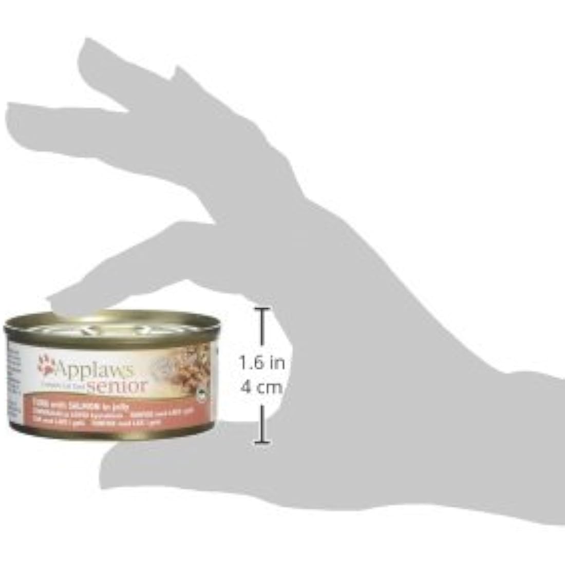 Applaws Natural Senior Wet Cat Food,Tuna with Salmon in a Soft Mousse Jelly 70g Tin (Pack of 24 x 70g Tins)