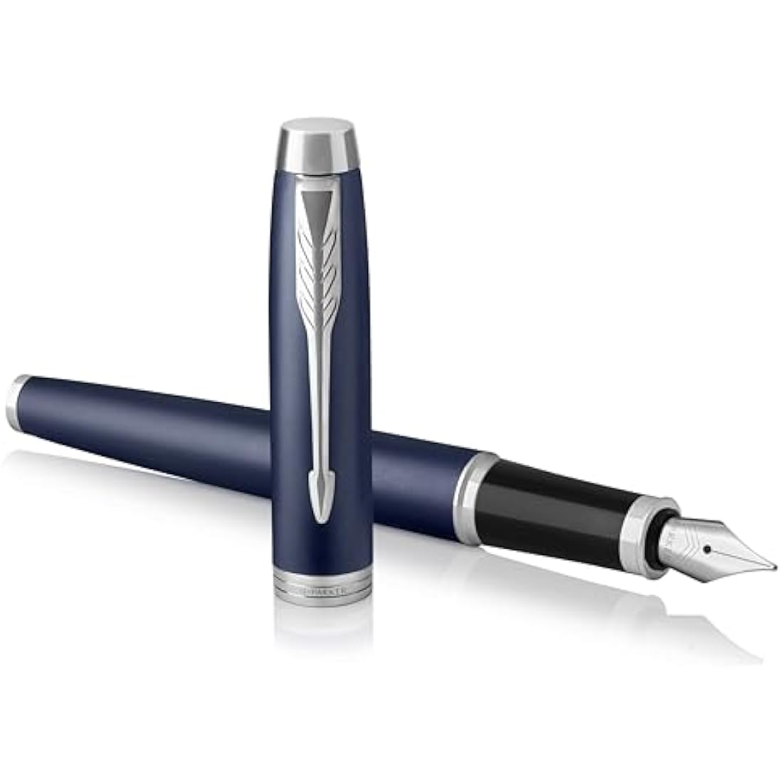 Parker IM Fountain Pen | Matte Blue | Medium Nib with Blue Ink Refill | Gift Box
